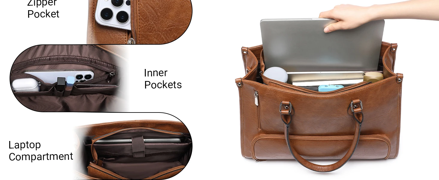 leather laptop bag for women