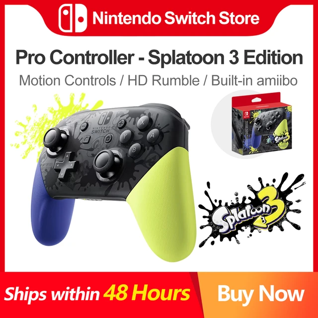 Nintendo Switch Wireless Splatoon | Pro Controller Vibration - Gamepads - Aliexpress