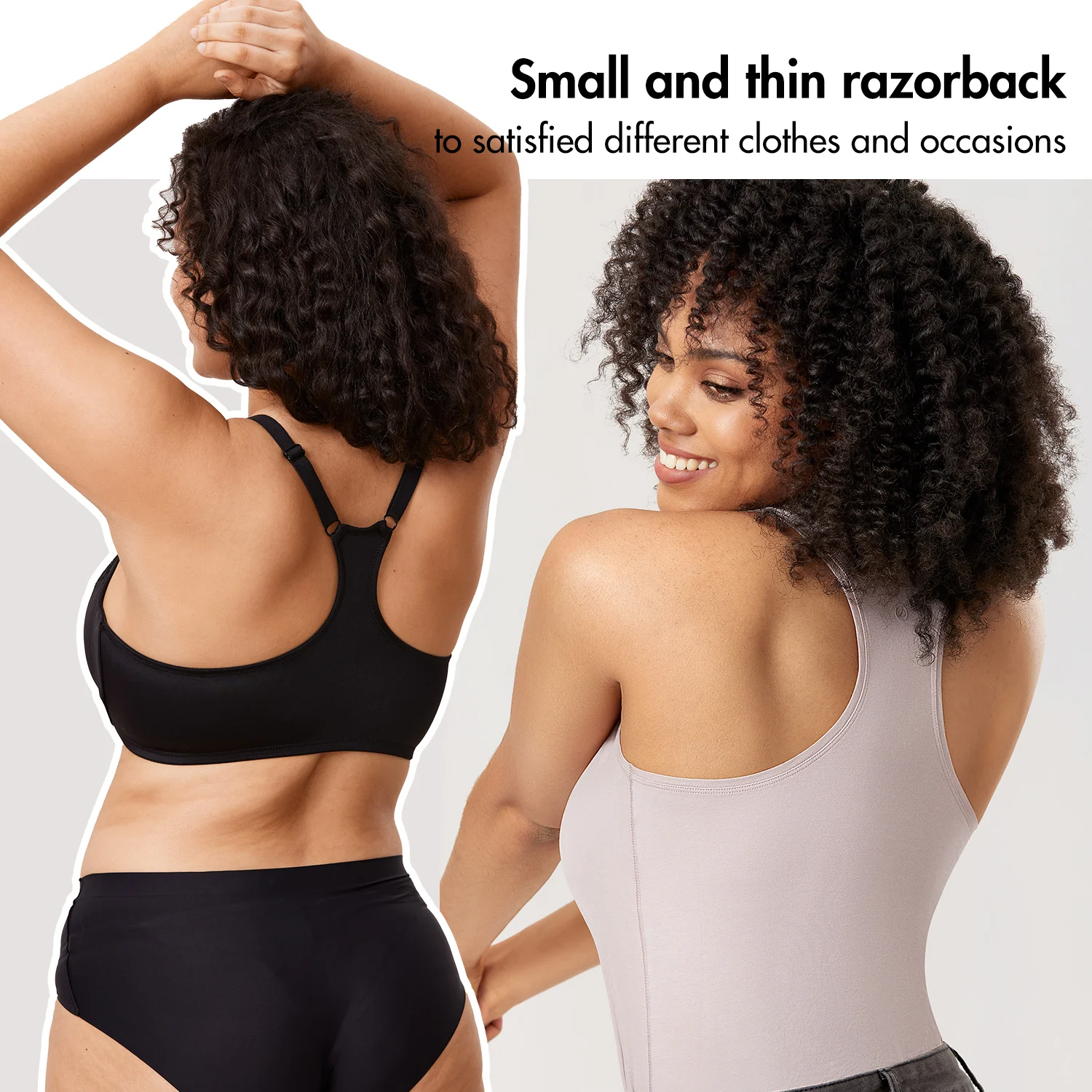 Women's Front Closure Bra Racerback Plus Size Floral Lace Bras Full Coverage Support Underwire Non Padded Unlined B C D DD E F