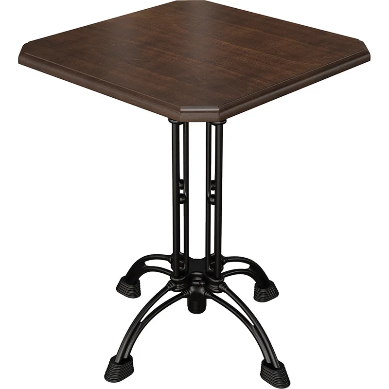 Bar Table Chair Combination Retro Coffee Shop Table and Chair Combination American Medieval Style