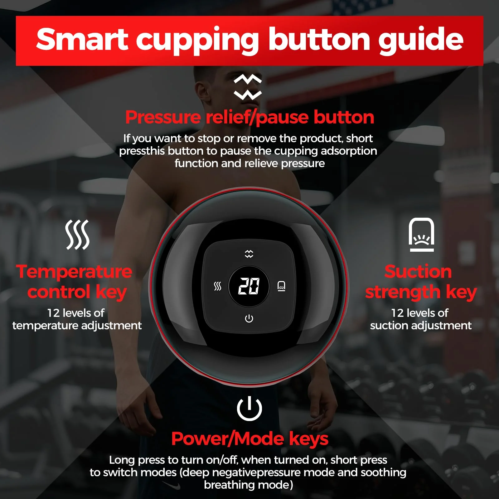 Cupping Set Recharge Electric Vacuum Cupping Therapy Skin Scraping Massage Guasha Wireless Slimming Body Fat Burner 6/12 Level