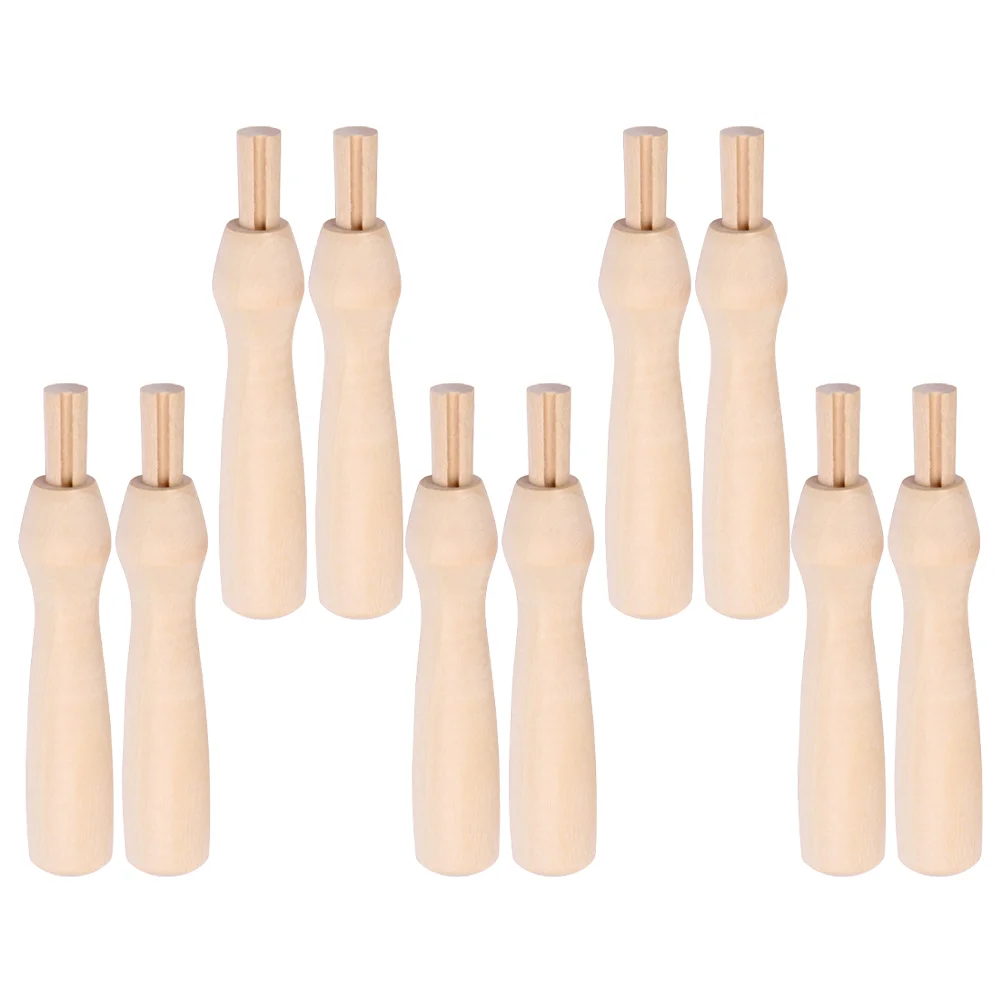 

Punch Needle Handles Punch Tool Felt Tools Replacement Kit Craft Needle Threader Wooden Handle DIY Tool Sewing Accessories