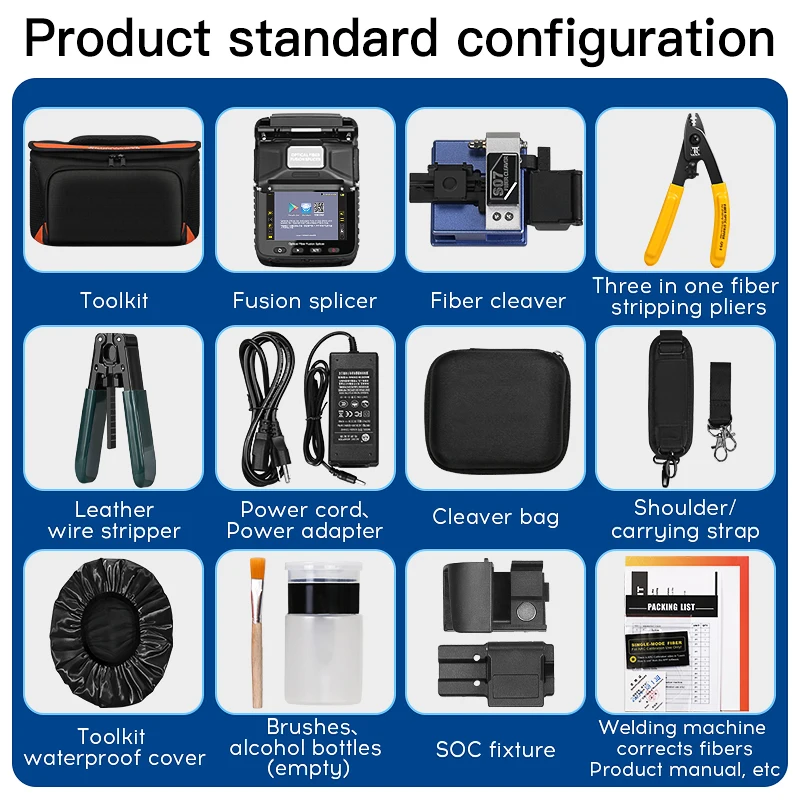 COMPTYCO AI-5 Pro/AI-9/AI-20/AI-30 자동 광섬유 융착접속기 FTTH 6모터 광섬유 코어 융착기