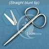Eye Peeling Twisted Handle Medical Tissue Scissors Eyelid Tool Blunt Tip Serrated Scissors 3