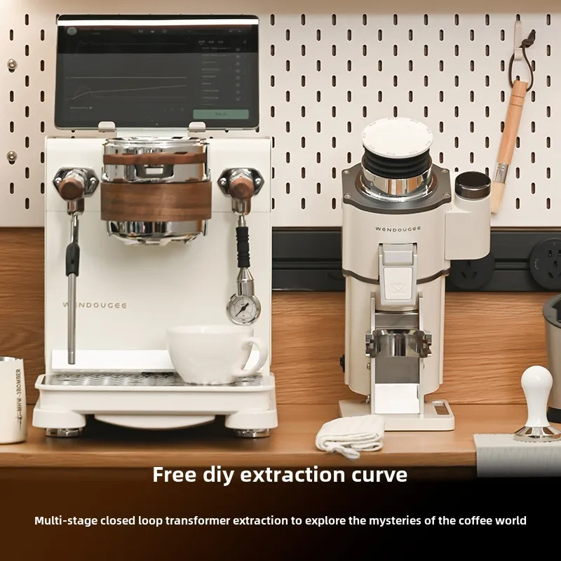 Coffee Machine Data-s, 220V 50Hz, Pad Not Have, Italian Semi-automatic, 9Bar Dual Boiler, Pressure Swing Extraction Gear Pump