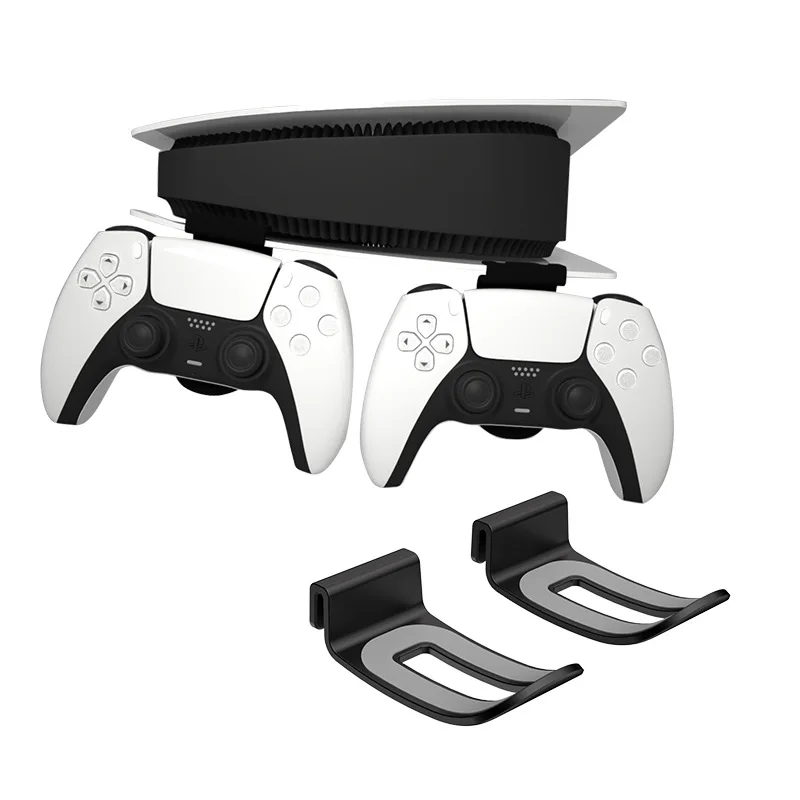 for PS5 Host Multifunctional Wall Mount Storage Bracket Stand Space Saving Floating Shelf Stable Metal for VR2 Console/Headset