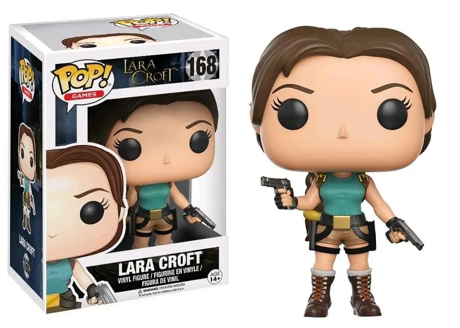 thumbnail image 5 of Funko POP Games Lara Croft 168# Tomb Raider Lara Croft 333# Figura de vinilo Colección Muñecas Regalos de Navidad Colección Regalo Juguetes, 5 of 5