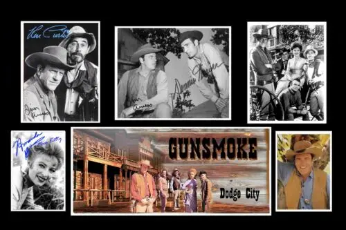 Постер с коллажем для фотографий Gunsmoke или металлический жестяной знак 12x18