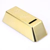 Gold Bullion Bar Coin Bank Simulation Plastic Piggy Bank Creative Novelty Small Size Portable for Kids Children Birthday Gifts 2