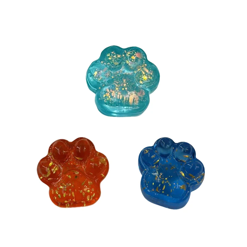 Kawaii Cat Paw Sticky Squeeze Toy Soft Realistic Jelly Glitter Cat's Claw Stress Relief Toys Kids Adults Unique Gifts 3