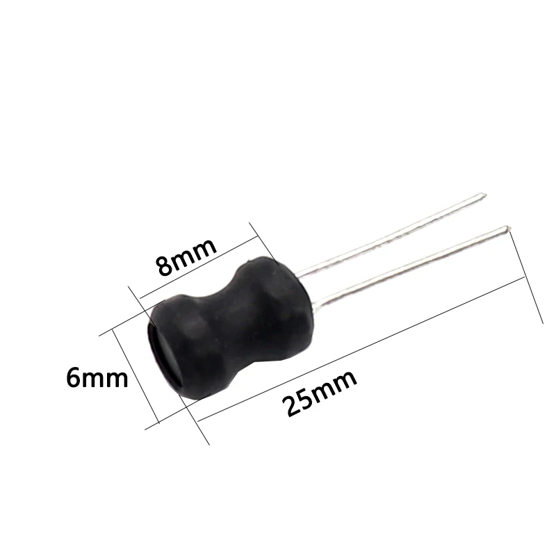 thumbnail image 1 of 【10 piezas】 0608 6*8 mm Inductor de potencia en forma de I Inductancia Bobina de cobre 1MH 68uh 100uh 150UH 220 330 470 uH 2.2MH 3.3MH 4.7MH 10MH Caliente, 1 of 4