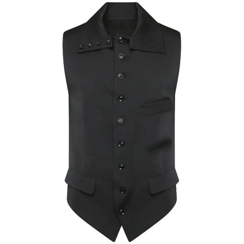 

Original design of the men's maa new black interior big size coat vest High quality large size men's wear