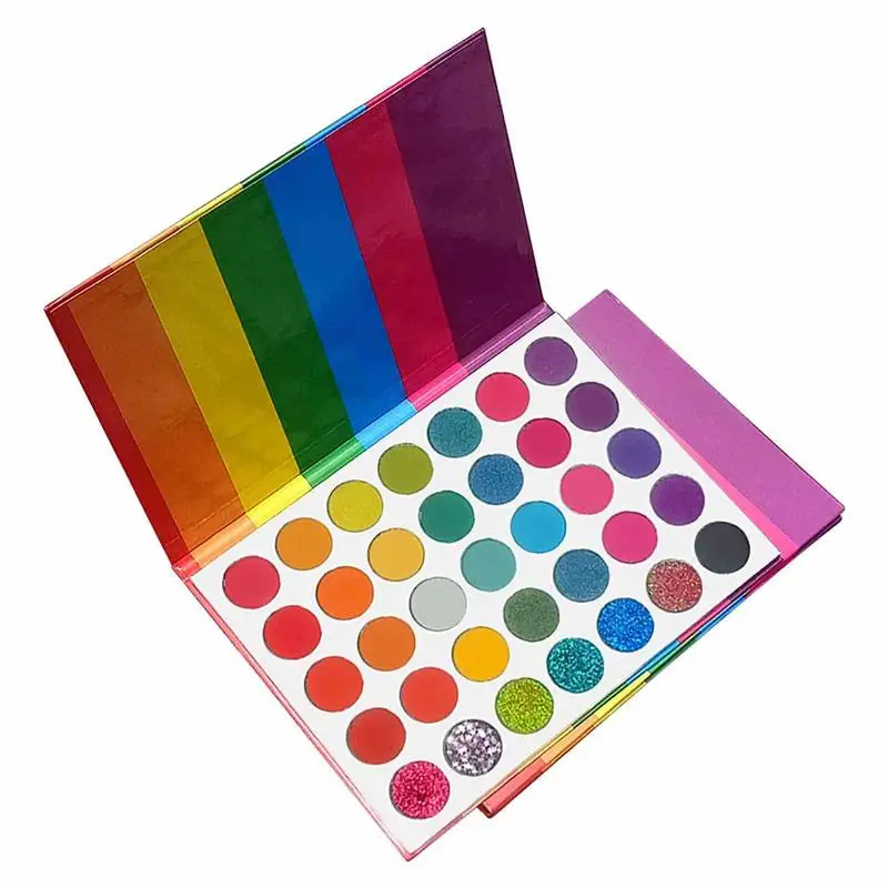 Colorful Eyeshadow Palette 35 Color Rainbow Makeup Pallet Makeup Matte