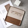 Stainless Steel Leather Storage Tray French Elegant Brown Desktop Key Jewelry Storage Tray Aromatherapy Storager Organizer 5