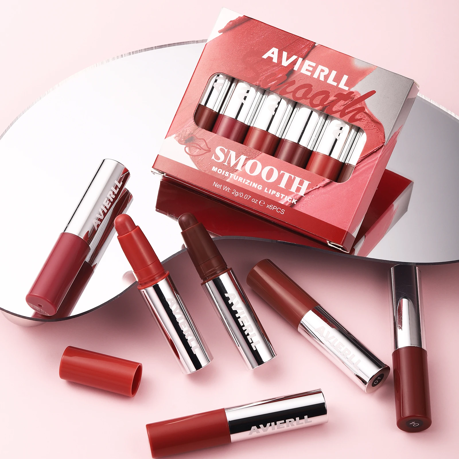 Smooth Matte Lipstick Long-lasting Moisturising Lip Glaze Pen_voghion.com