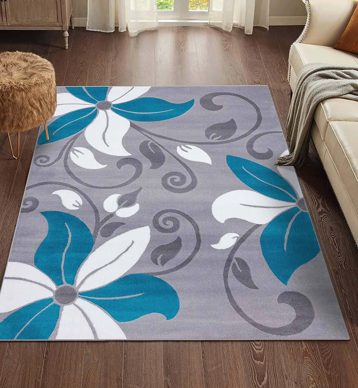 Modern Red Floral Carpet for Living Room Luxury Home Decorations Coffee Table Large Area Rugs Kitchen Bedrooms Floor Mat 6