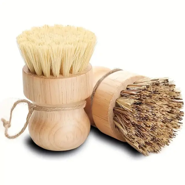1/2/3pcs Multi-Functional Kitchen Cleaning Brush Set - Effective Dish Brush, Heavy-Duty Pot Brush, Durable Construction