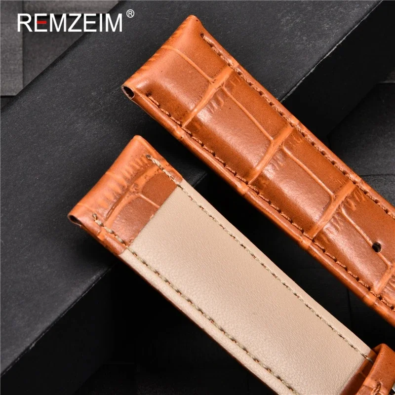 Luxury Calf Genuine Leather Watch Strap with Gift Box