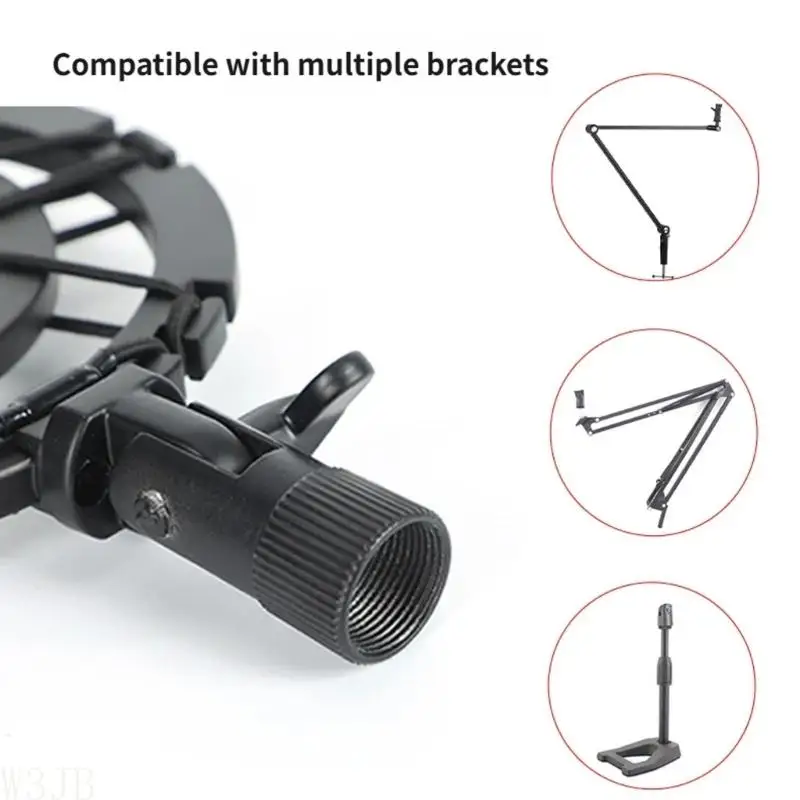 W3JB Robuste Ganzmetall-Mikrofon-Stoßdämpfer für klare Tonaufnahmen – Detail 7