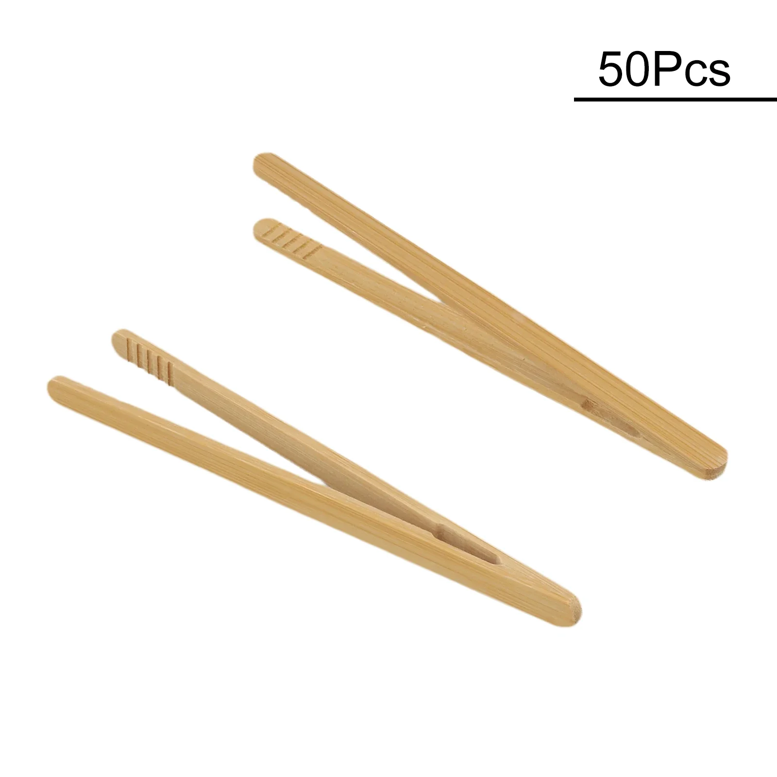 

50pcs Bamboo Wooden Tea Clips Kitchen Food Tongs Salad Toast Tong Tweezer Ice Sugar Tea Clip Teaware Kitchen Accessories