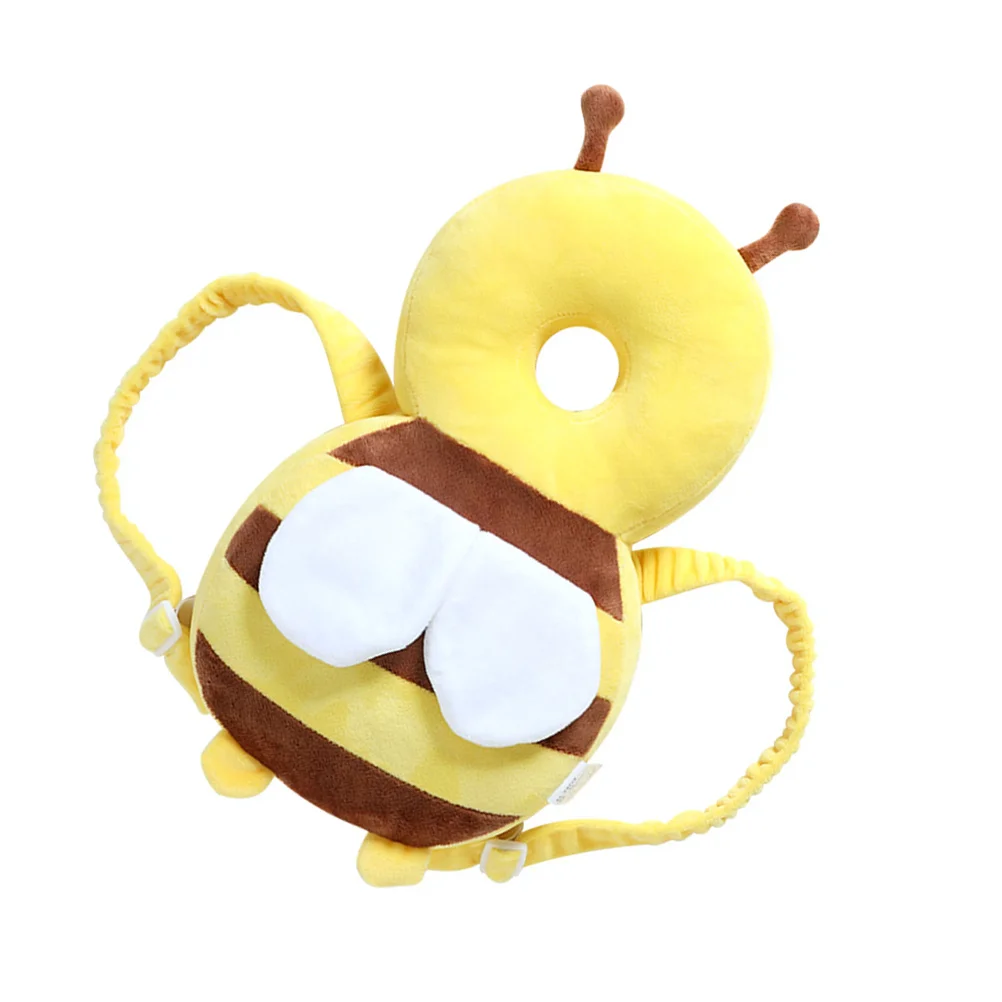 цена Cartoon Bee Head Protector Cushion Backpack for Baby Infant Newborn