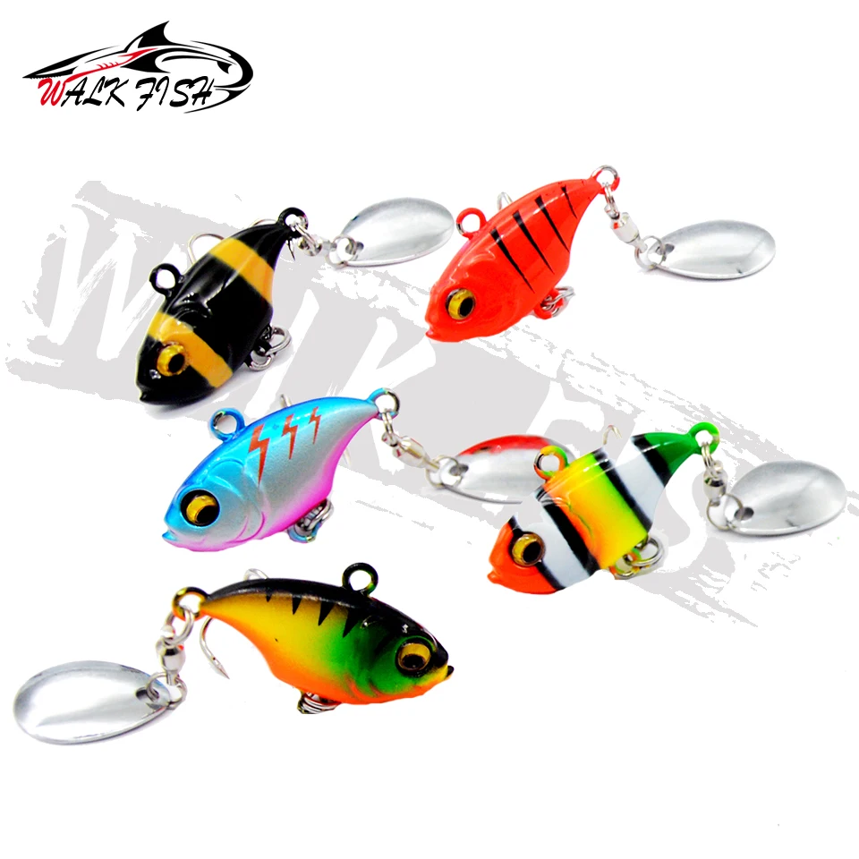Фото WALK FISH 1 шт. новый хвост спиннинг 14 г балансировочный вращающийся металлический джиг Вибрирующая приманка Спиннер ложка искусственная рыболовная приманка №4