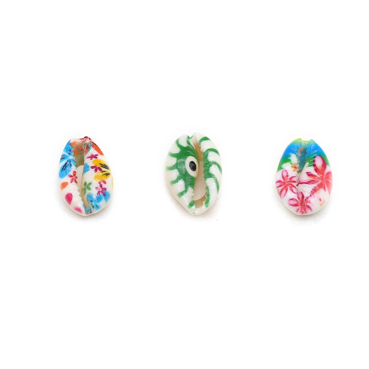 

10Pcs Shell Beads Natural Freshwater The Mother Of Pearl Printing Conch For DIY Children's Jewelry Accessory