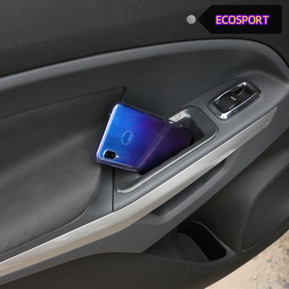 ABS 자동차 팔걸이 컨테이너 전면 도어 보관함 핸들 박스 케이스 Ford Ecosport 2018 2019 2020 2021 2022 액세서리