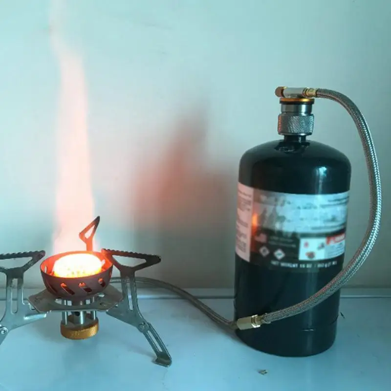 Propane To Butanes Adapter 1 Lb Propane Small Tank Input EN417 Lindal Valve Output Outdoor Cylinder LPG Canister Adapter