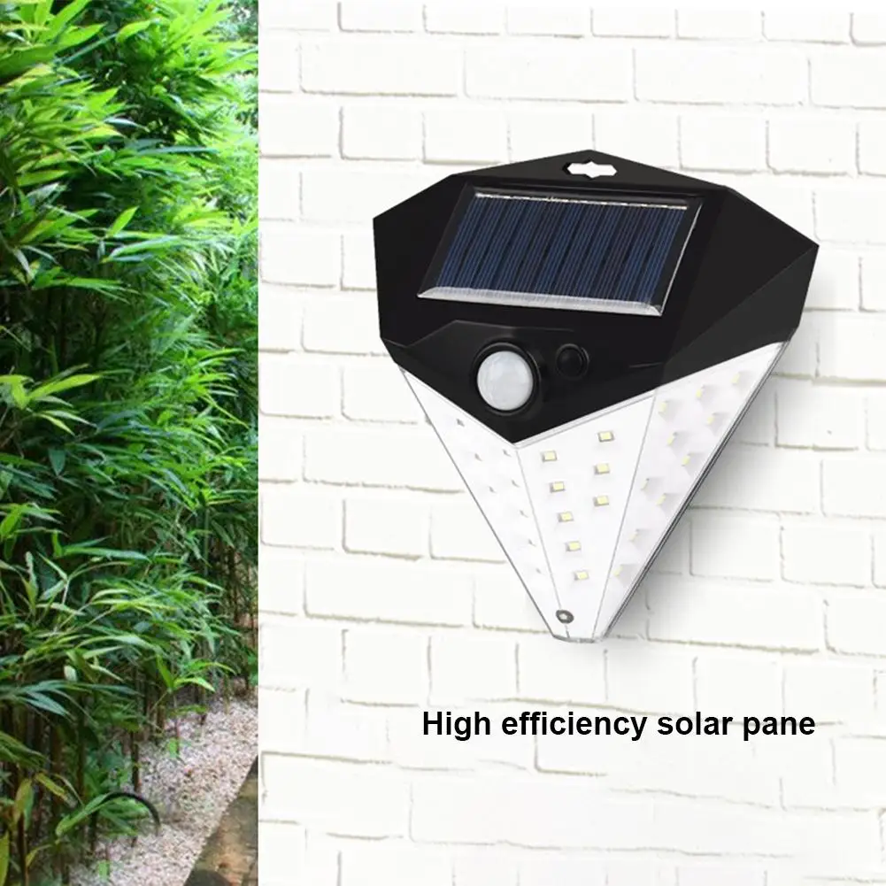 Led Solar Light 660 Lumens Body Sensor Outdoor Waterproof Super Bright Garden Wall Light For Garage Garden Yard Fence