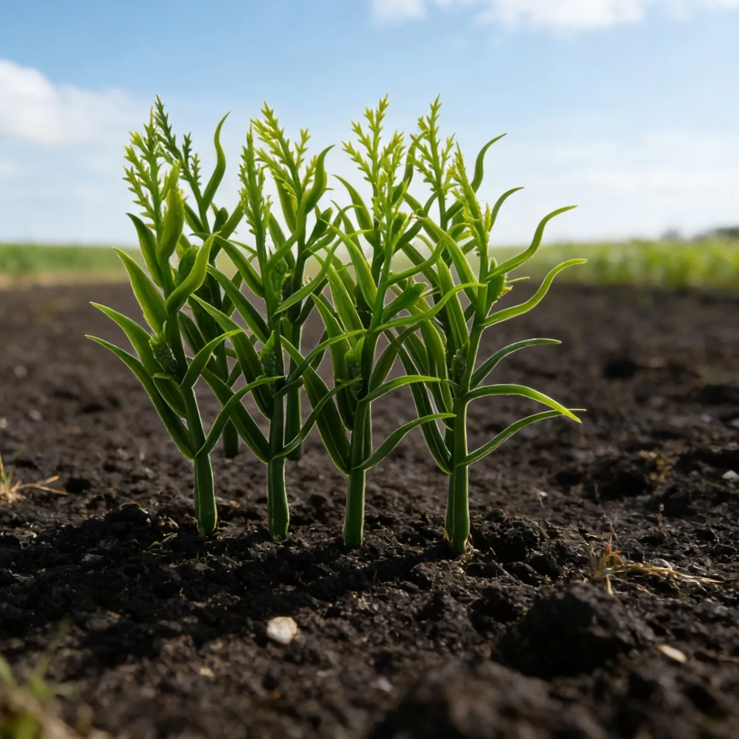 미니어처 시뮬레이션 작물 옥수수 줄기, 중국산 배추, 밀, 쌀, 시뮬레이션 농장 장면