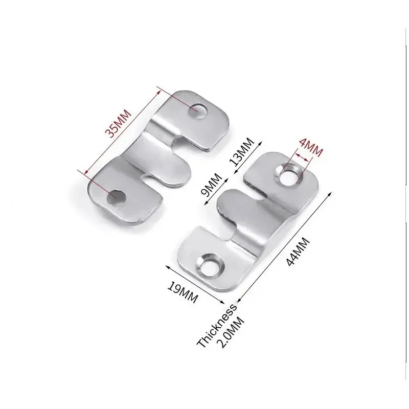 10pcs Stainless Steel Picture and Mirror Hanging Buckles