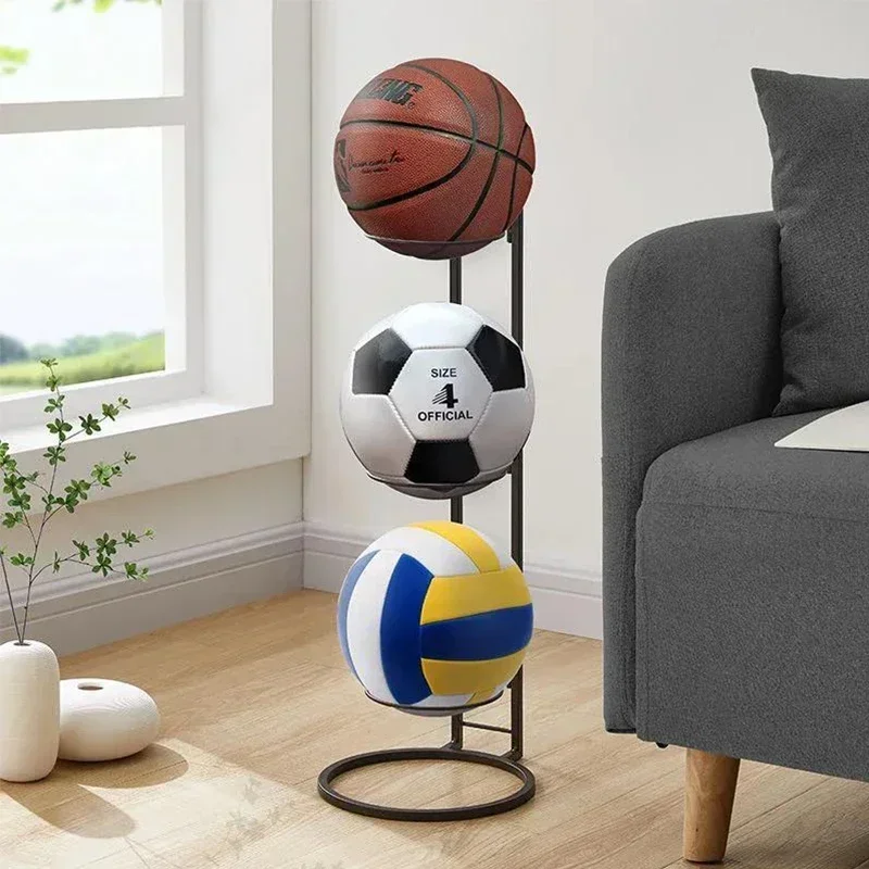 thumbnail image 3 of Estante de almacenamiento de baloncesto para niños en interiores, canasta de almacenamiento para colocar pelotas de fútbol, estante para colocar, soporte para voleibol de jardín de infantes, 3 of 6