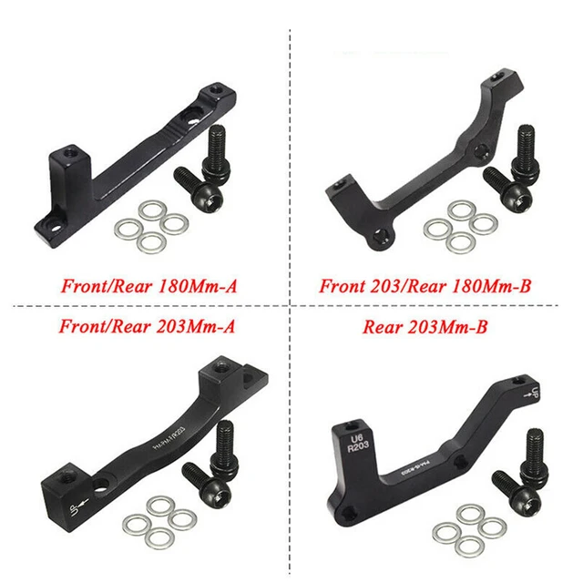 MTB Bike Disc Bremsscheiben Vorne Hinten 180mm 203mm IST/PM Sattel Adapter  Aluminium Legierung Post Mount fahrrad Zubehör Adapter - AliExpress