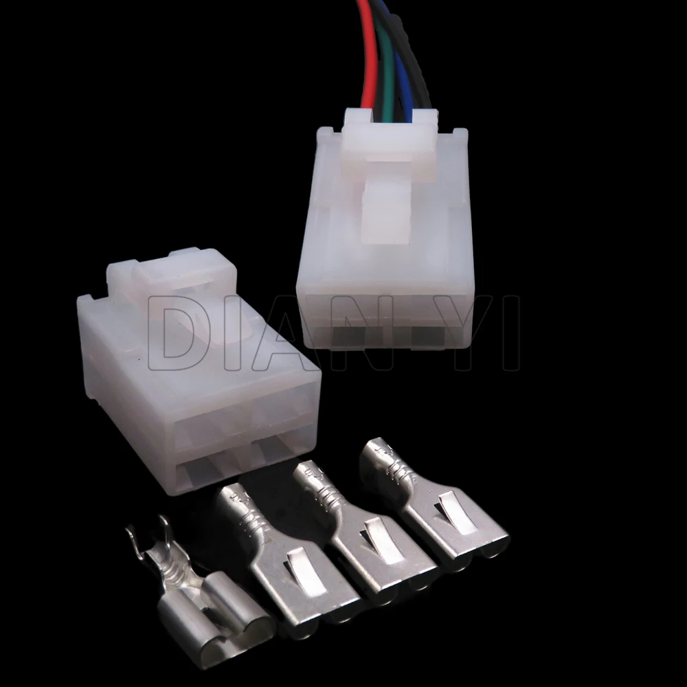 

1 Set 4 Way Starter Auto High Power Large Current Socket With Terminal 7123-2446 Car Unsealed Cable Connector With Cables