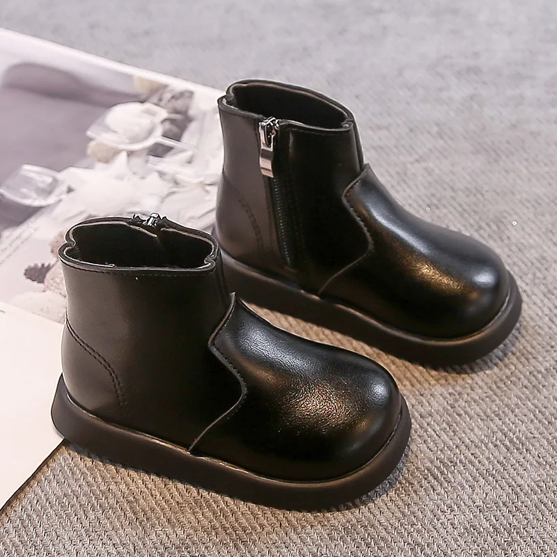 Kids Platform Ankle Boots Breathable Casual School Shoes