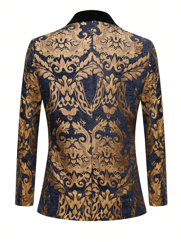 Mens Floral Evening Dress Jacket Suit
