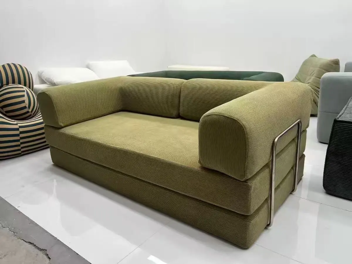 2025 New Design Corner Style Vacuum Compression Fabric Sofa Compressed Bed Set Home Apartment Hotel Living Room Sofa Bed photo review