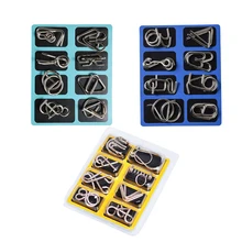 

Open-loop Intelligence Lock Toys for Children 8-piece Set Nine-ring Set Adult Children's Educational Toys Birthday Gift