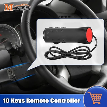 Universale 10 tasti pulsante volante per auto telecomando autoradio navigazione GPS DVD telecomando volume assistente vocale