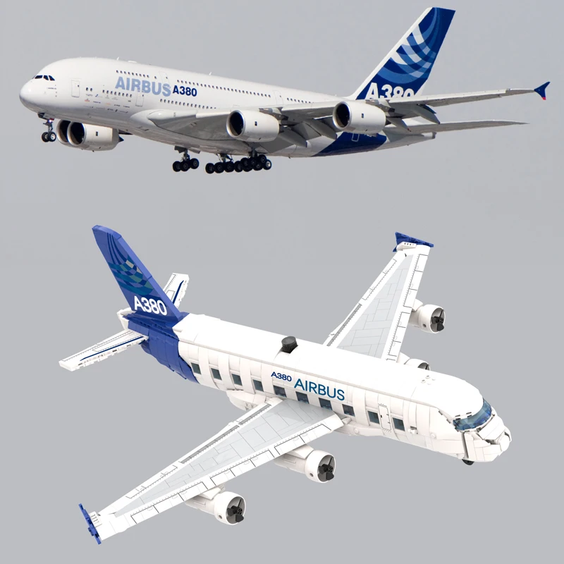 2023 Nuovo Moc Airport Aviation Aircraft Passeggero Plane Building Blocks Modello Di Mattoni Assemblaggio Giocattoli Per Ragazzi Set Regalo Di Natale