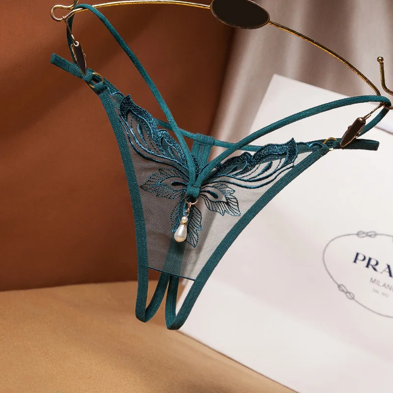 

Сексуальные трусики, кружевное белье с блестками и вышивкой, женские трусики с открытой промежностью, стринги, прозрачные трусики, нижнее белье, женские трусики, стринги