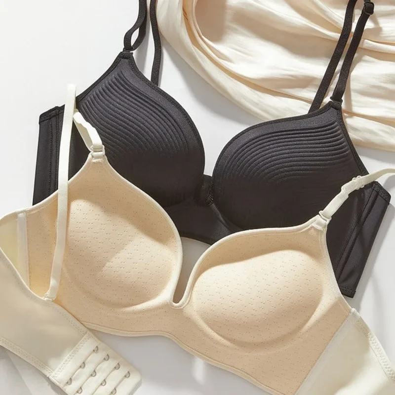 New 2025 10cm Push up Bra for Small Breasts CE Certified Ultra Thick Seamless T-Shirt Bra with 3D Memory Foam Cups 3
