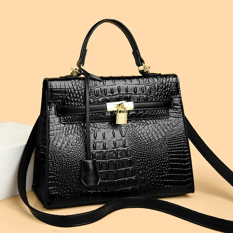 2025 Premium Women's Solid Color Shopper Bag - Designer Leather Crossbody With Parisian-Inspired Hardware 2