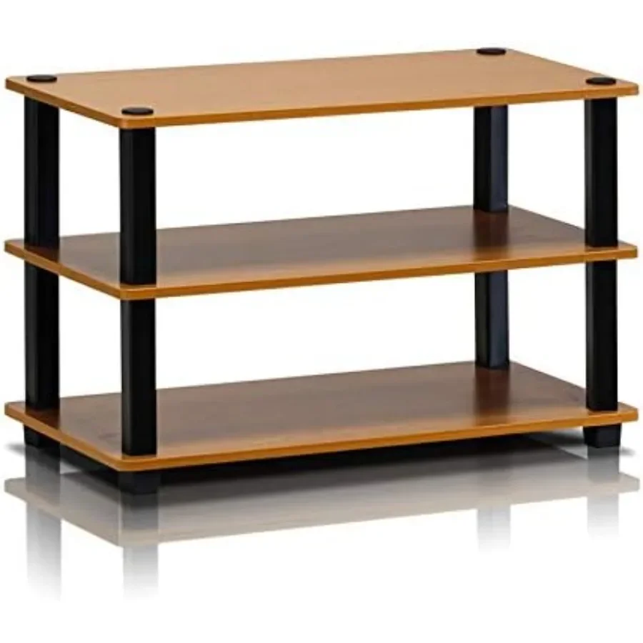 TurnSTube 3Tier Shoe Rack Light Cherry Black