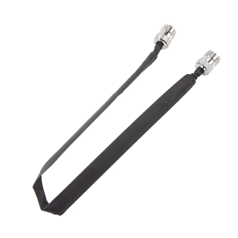 

2X Door/Window Pass Through Flat RF Coaxial Cable SO239 UHF Female To UHF Female 50 Ohm RF Coax Pigtail Extension Cord