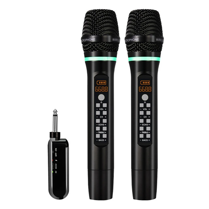 

UHF Wireless Microphone Handheld Bluetooth Karaoke Microphone Recording Studio Home Party Singing For Car Speaker Durable