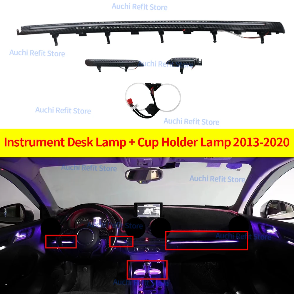 アウディA3S3RS3 8V 8Y 2013-2018MQBLEDエアベントノズルインテリア