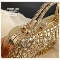 Women Hand Bag Rhinestone dinner bag, tassel hand-held banquet bag, fashionable socialite evening gown, single shoulder slanted - Image 3