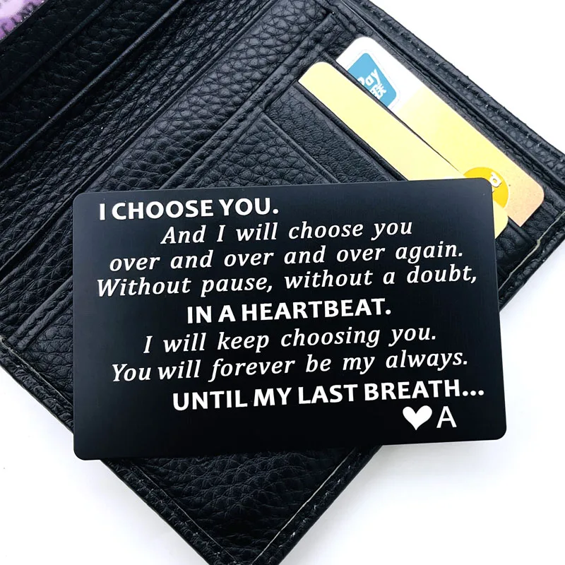 Christmas Gifts for Men Valentines Day Card Valentine Gifts for Husband I Choose You Groom's Gifts Romantic Gifts for Him